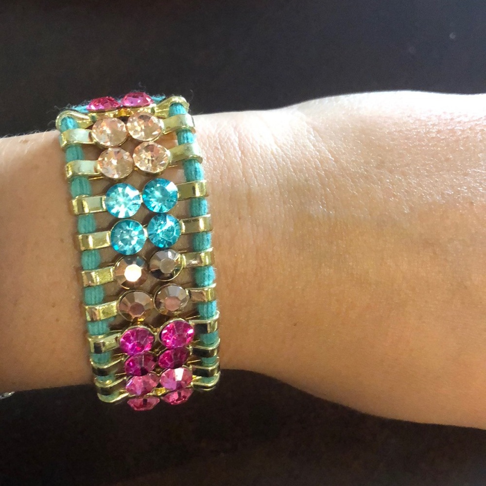 GORGEOUS jewel string bracelet